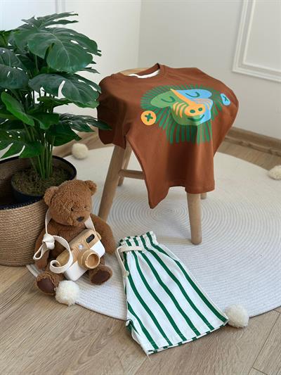 The Monkey Çizgili Şortlu Takım