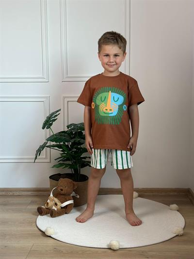 The Monkey Çizgili Şortlu Takım