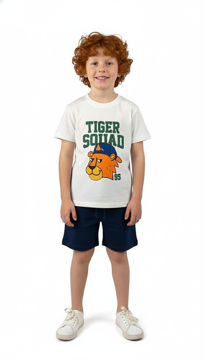 Tiger Squad Baskılı Şortlu Takım