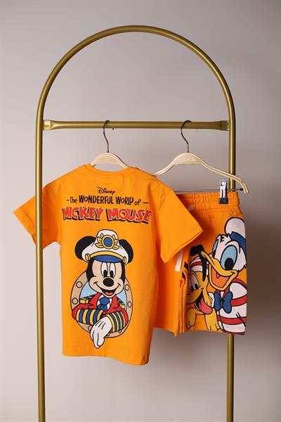 Wonderful World Turuncu Şortlu Takım