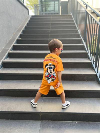 Wonderful World Turuncu Şortlu Takım