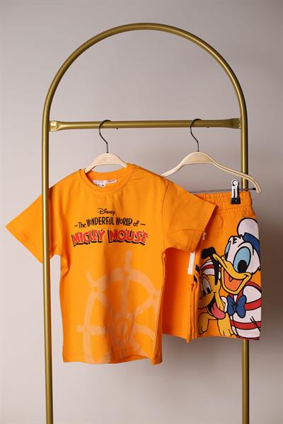 Wonderful World Turuncu Şortlu Takım