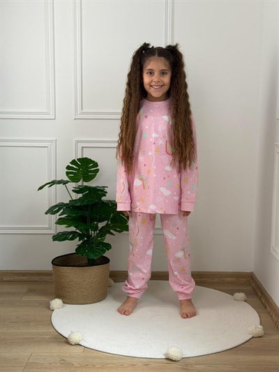 Yıldız Baskılı Pijama Takımı