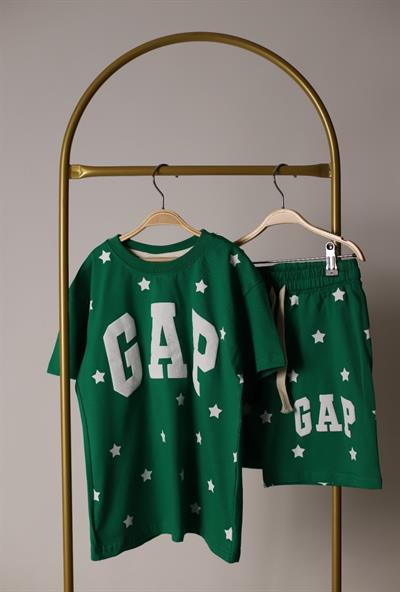 Yıldız Kabartma Detaylı Gap Şortlu Takım