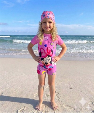 Yıldızlı Minnie Tulum Mayo