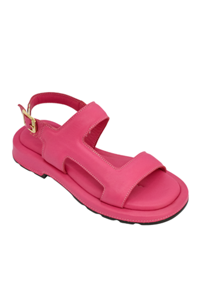 LYRA KADIN HAKİKİ DERİ SANDALET PEMBE