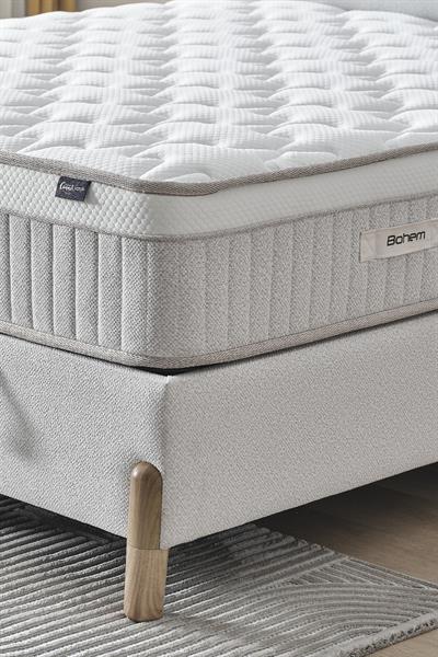 Bohem Plus Çift Kişilik Konfor Seti – Pocket Yaylı Yatak + Sandıklı Baza + Başlık