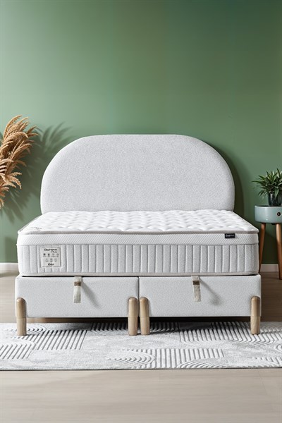 Cennet Yatak Bohem Plus Çift Kişilik Konfor Seti – Pocket Yaylı Yatak + Sandıklı Baza + Başlık