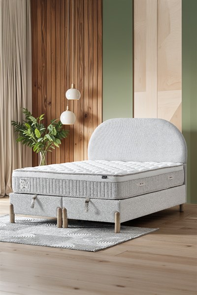 Cennet Yatak Bohem Plus Çift Kişilik Konfor Seti – Pocket Yaylı Yatak + Sandıklı Baza + Başlık