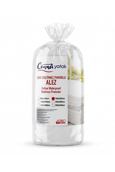 Cennet Yatak CottonSafe Çift Kişilik Sıvı Geçirmez Alez Full Kenar Lastikli Terletmez Pamuk Yüzey