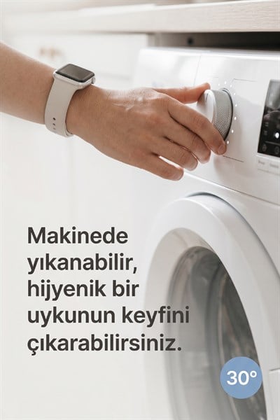 Cennet Yatak CottonSafe Çift Kişilik Sıvı Geçirmez Alez Full Kenar Lastikli Terletmez Pamuk Yüzey