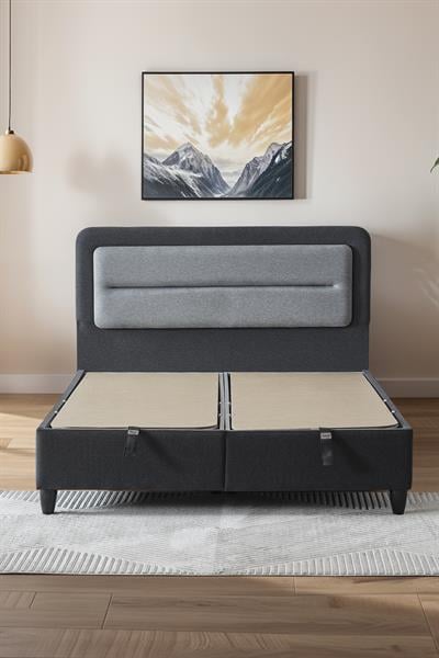 Cennet Yatak Gisele Çift Kişilik Sandıklı Baza ve Başlık Takımı 2’li Set