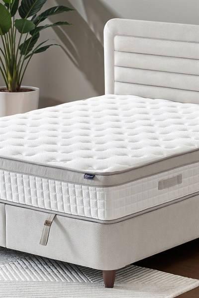 Cennet Yatak Janett Model Çift Kişilik Baza ve Başlık Seti Minimalist Tasarım, Maksimum Fonksiyon