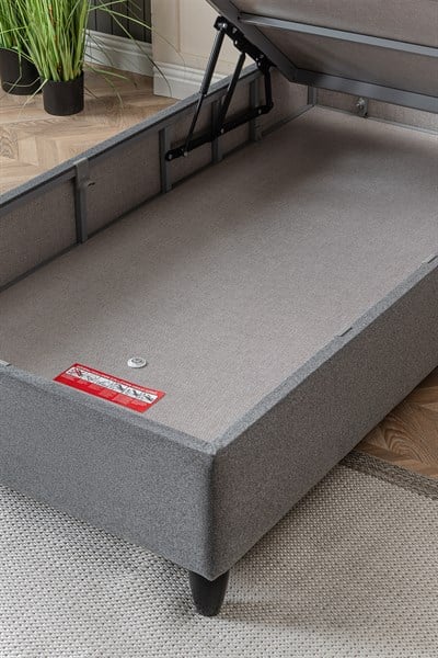 Cennet Yatak Jasmine Modeli Tek Kişilik Sandıklı Baza & Başlık Seti Modern ve Fonksiyonel 2li Set