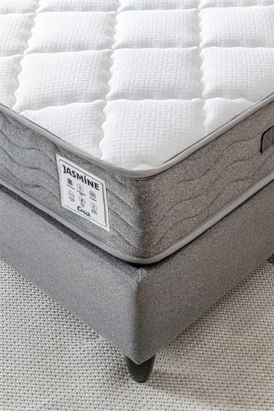 Cennet Yatak Jasmine Modeli Tek Kişilik Antibakteriyel Yatak Full Ortopedik Paket Yaylı Sistem