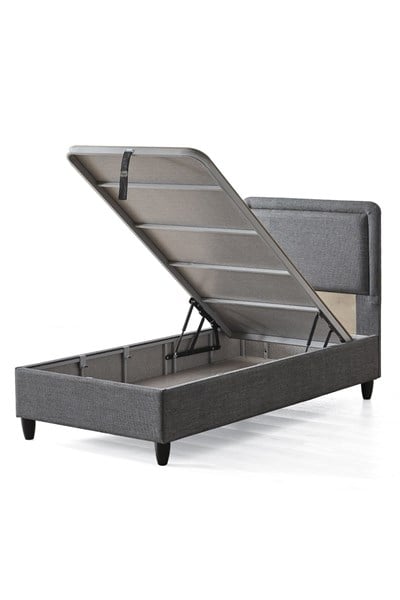 Cennet Yatak Melisa Tek Kişilik Sandıklı Baza + Full Ortopedik Antibakteriyel Visco Yatak + Başlık 3 lü Set