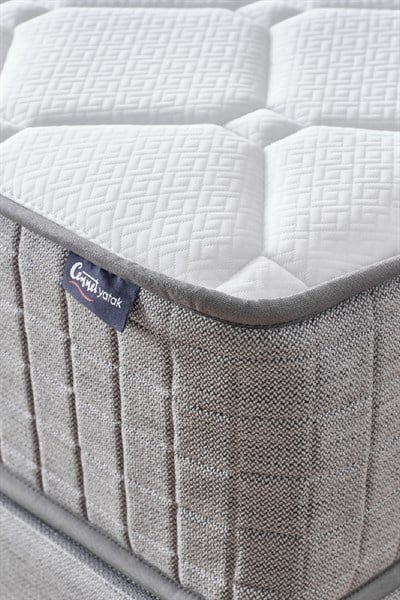 Cennet Yatak Mimoza Tek Kişilik Full Ortopedik Antibakteriyel Paket Yaylı Yatak