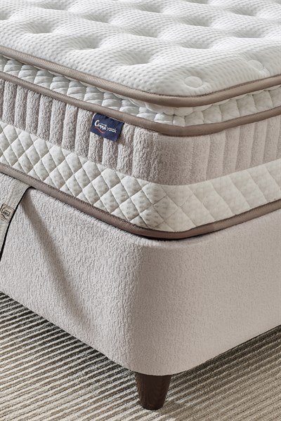 Cennet Yatak Oslo Soft Touch 3’lü Yatak Seti – Yüksek Konfor Pedli Yatak, Fonksiyonel Baza ve Modern Başlık