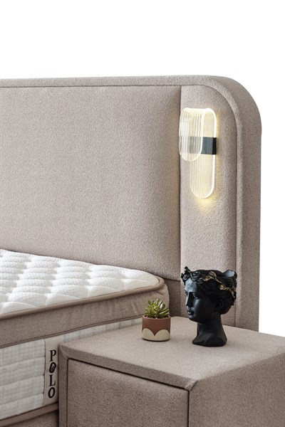 Cennet Yatak Polo Modern Ledli Başlık ve Kolay Erişimli Sandıklı Baza – Estetik ve Kullanışlı