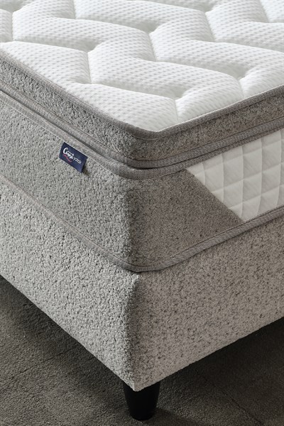 Cennet Yatak Viola Royal Deluxe 3’lü Set – Sağlıklı Uyku İçin Ortopedik Yatak, Fonksiyonel Baza ve Modern Başlık