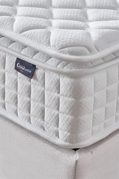 Cennet Yatak Zambak Modeli Tek Kişilik Antibakteriyel Pedli Yatak Full Ortopedik Paket Yaylı Yatak