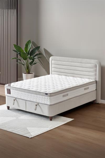 Janett 3’lü Çift Kişilik Yatak Seti Yatak Baza Başlık Sade ve Şık