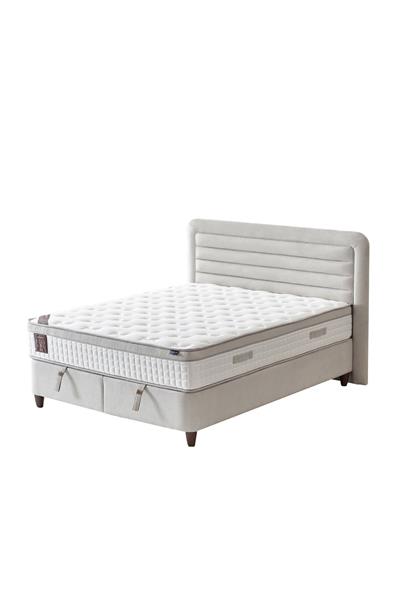 Janett 3’lü Çift Kişilik Yatak Seti Yatak Baza Başlık Sade ve Şık