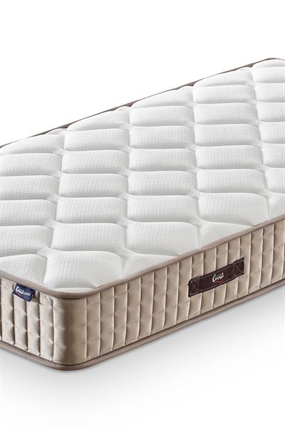 Manolya Modeli Tek Kişilik Antibakteriyel Yatak Full Ortopedik Paket Yaylı Sistem