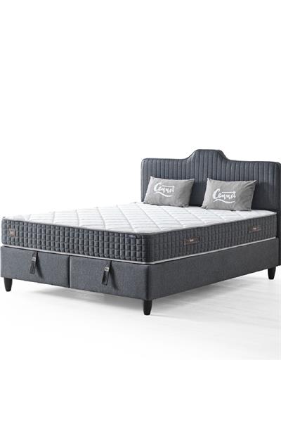 Menekşe Çift Kişilik Depolamalı Sandıklı Baza ve Başlık 2’li Set