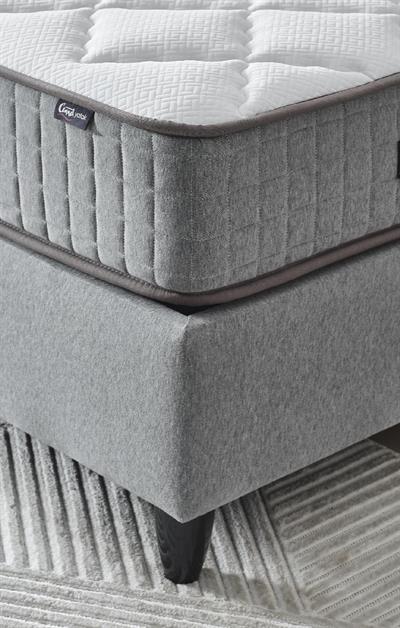 Menekşe Modeli Tek Kişilik Antibakteriyel Full Ortopedik Yatak, Baza ve Başlık 3 lü Set