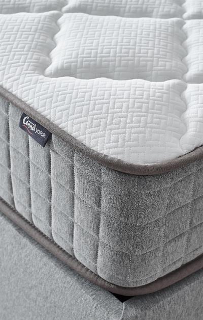 Menekşe Modeli Tek Kişilik Antibakteriyel Full Ortopedik Yatak, Baza ve Başlık 3 lü Set