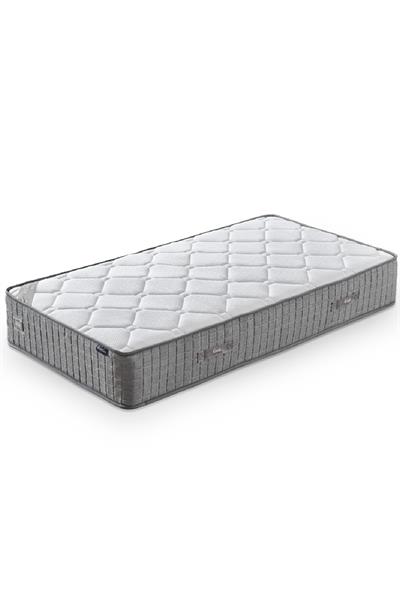 Mimoza Modeli Tek Kişilik Full Ortopedik Antibakteriyel Yataklı Baza ve Başlık Takımı 3 lü Set