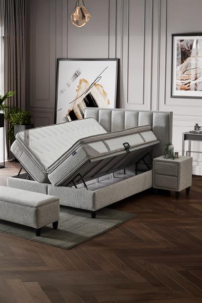 Viola Royal Deluxe 3’lü Set – Sağlıklı Uyku İçin Ortopedik Yatak, Fonksiyonel Baza ve Modern Başlık