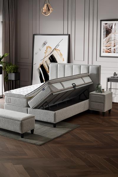 Viola Royal Deluxe 3’lü Set – Sağlıklı Uyku İçin Ortopedik Yatak, Fonksiyonel Baza ve Modern Başlık