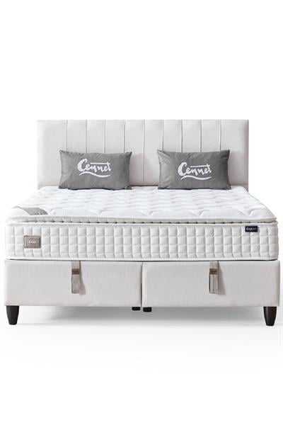 Zambak Çift Kişilik Sandıklı Baza ve Başlık Takımı 2’li Set