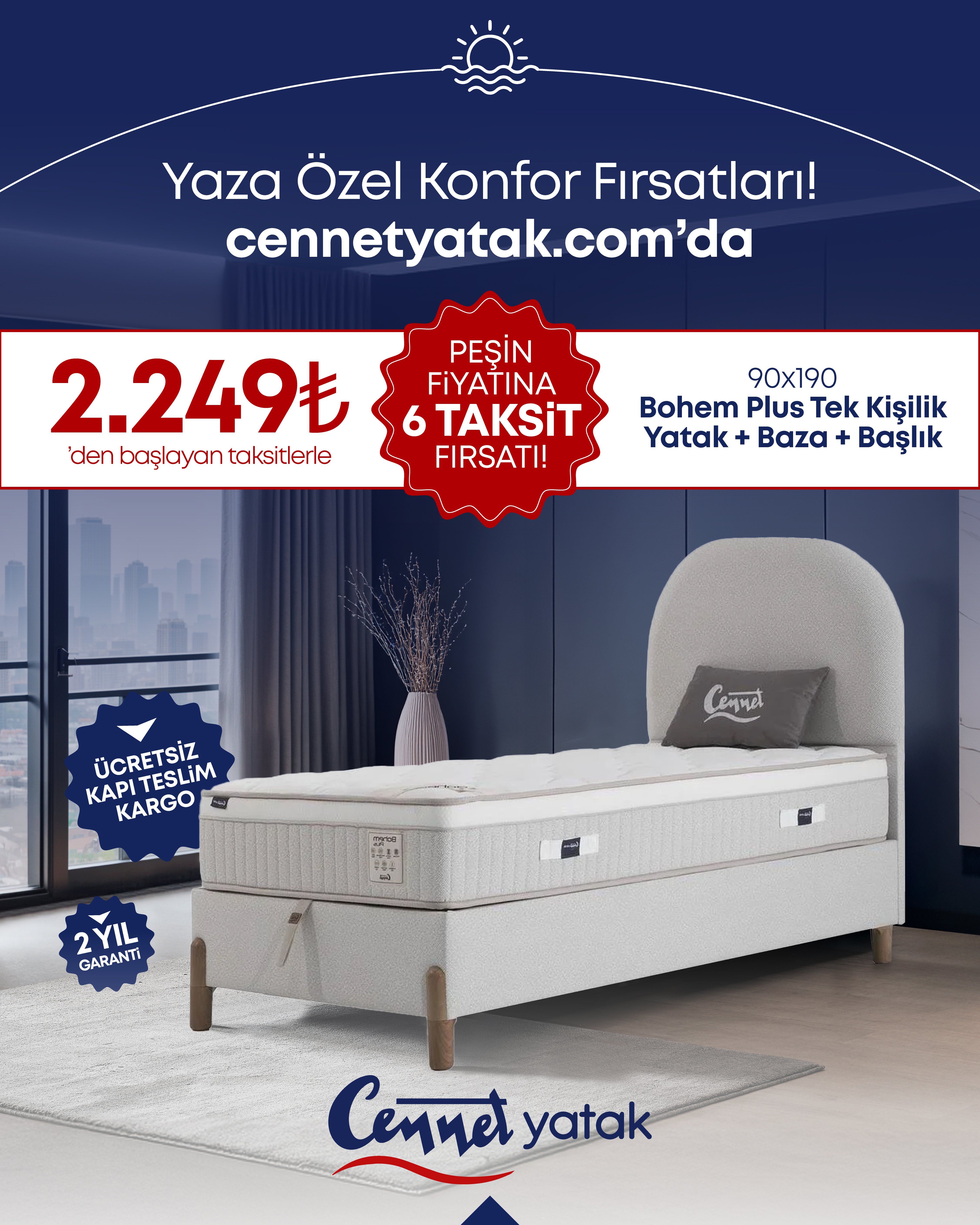₺2.249,00 `den başlayan taksitlerle