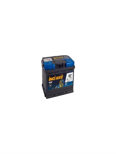 İnci 12v 60 Ah Agm 3 Yıl Garanti Otomobil Ve Hafif Ticari Start-stop Agm Leo 2025 Üretim