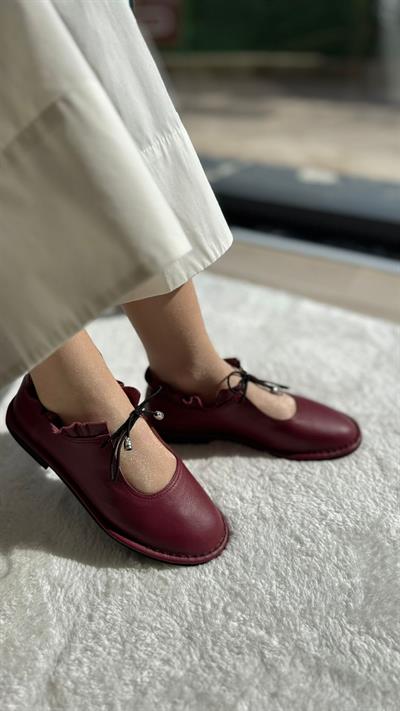 Yumuşacık Bilek Detaylı Özel Seri %100 Hakiki Deri Model Bordo