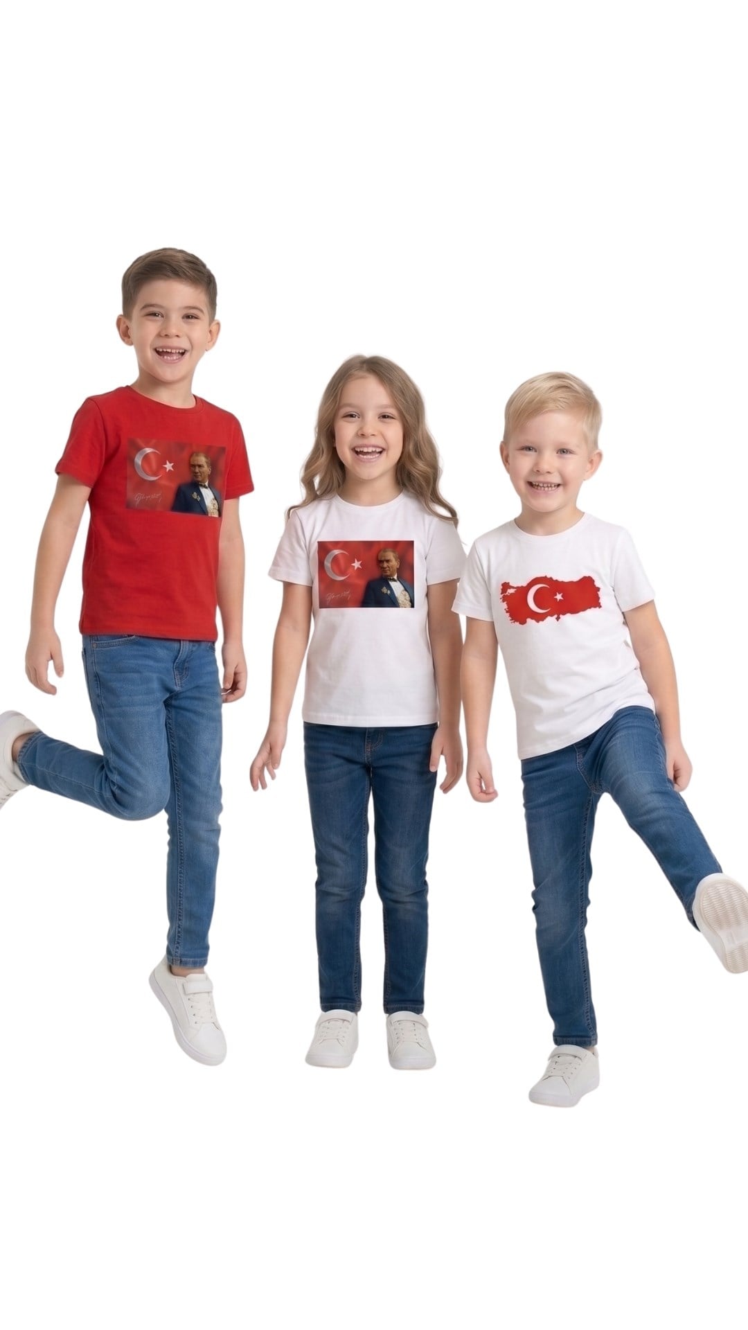 3 LÜ SET ÜNİSEX Çocuk TSHİRT 3 ADET  