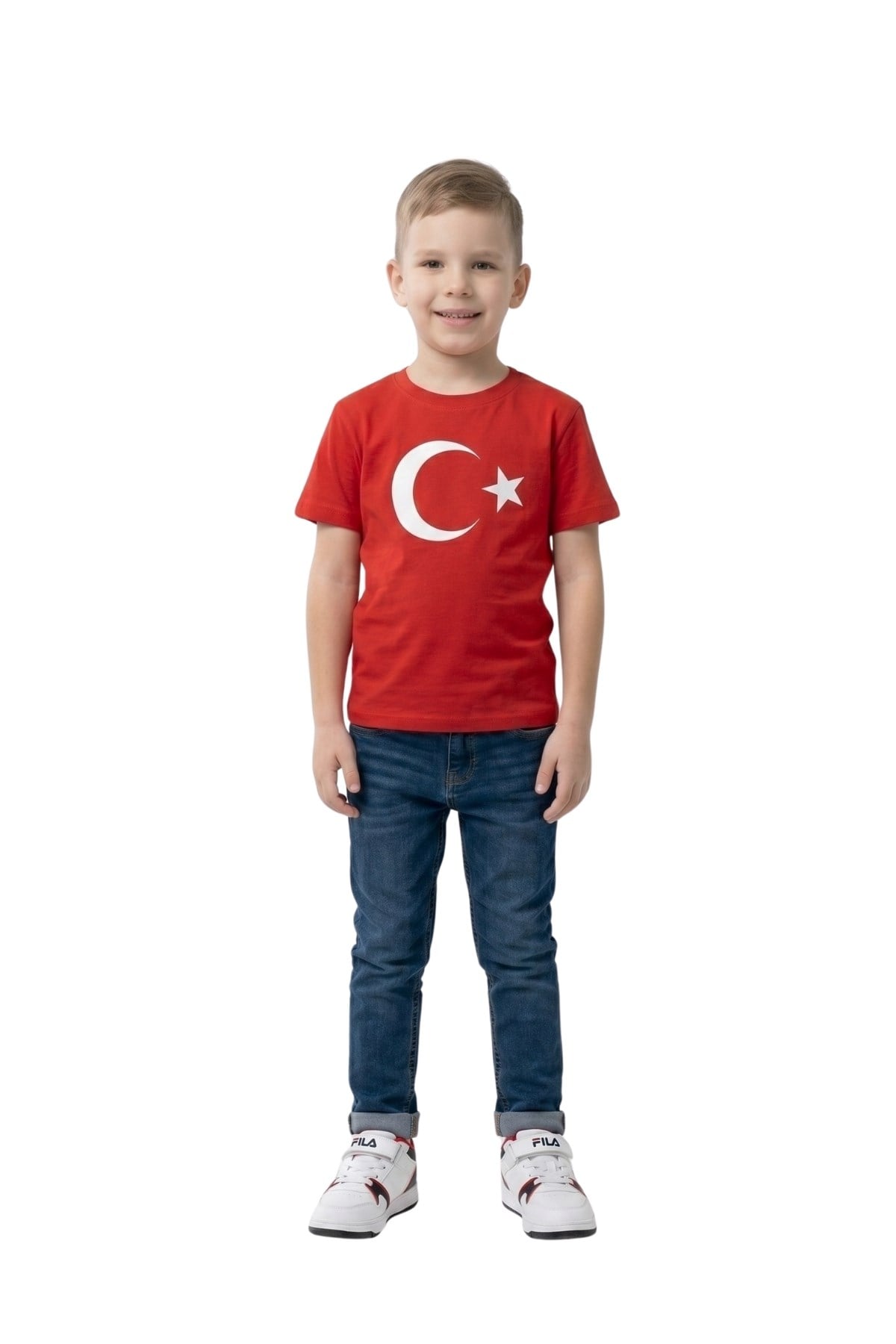 Ay Yıldız Baskılı Unisex Tshirtler