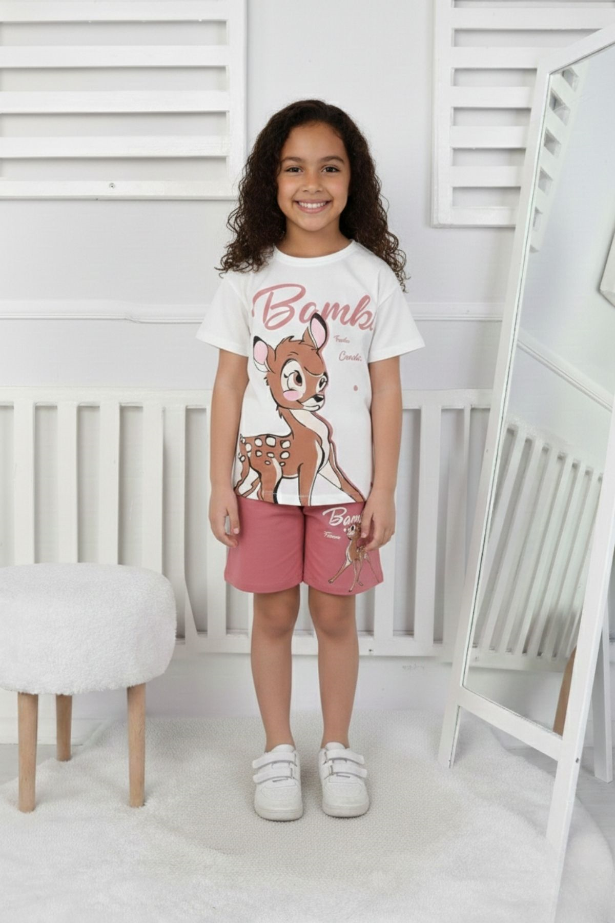 Bambi Baskı Kız Çocuk Takım