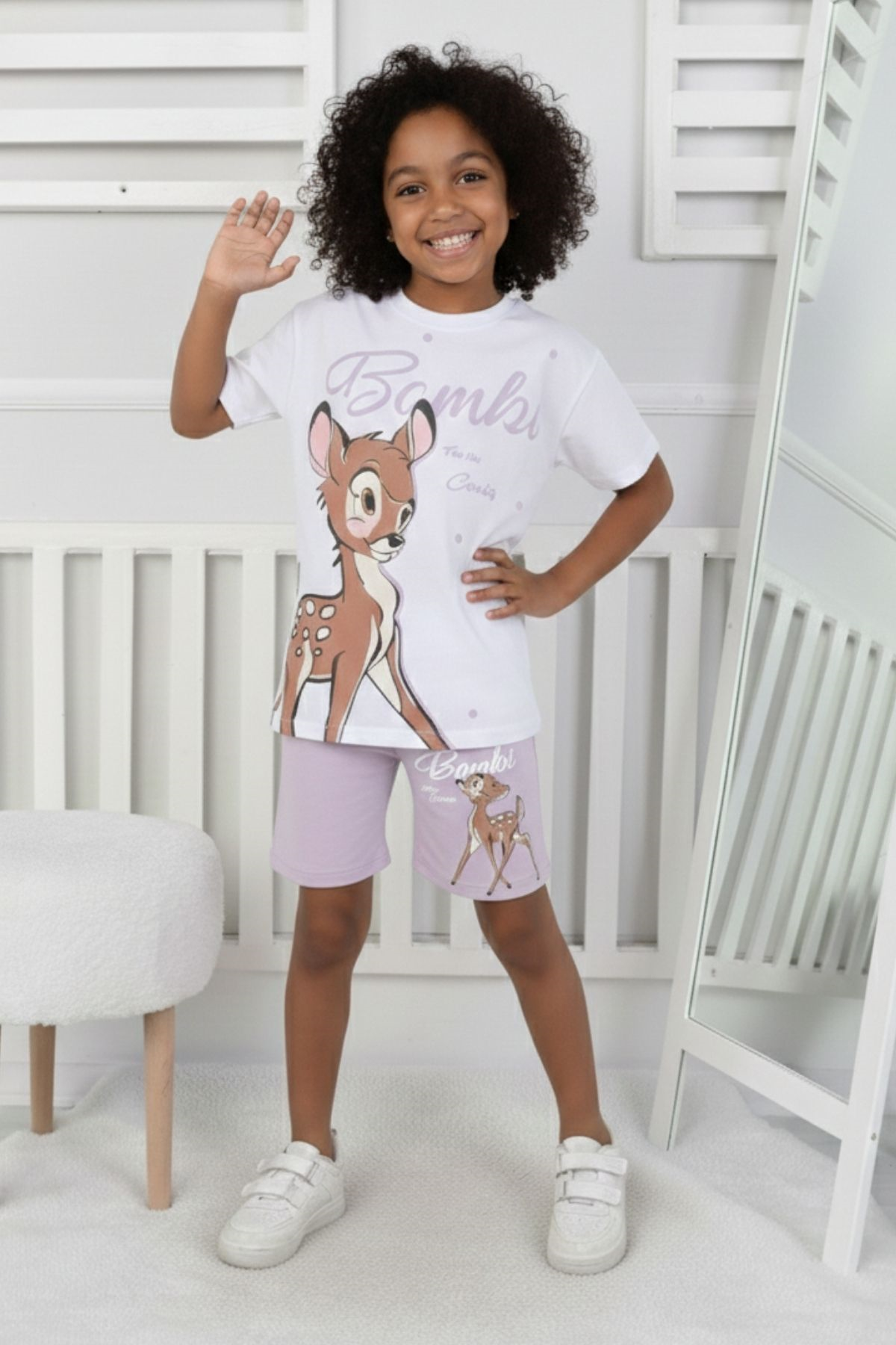 Bambi Baskı Kız Çocuk Takım