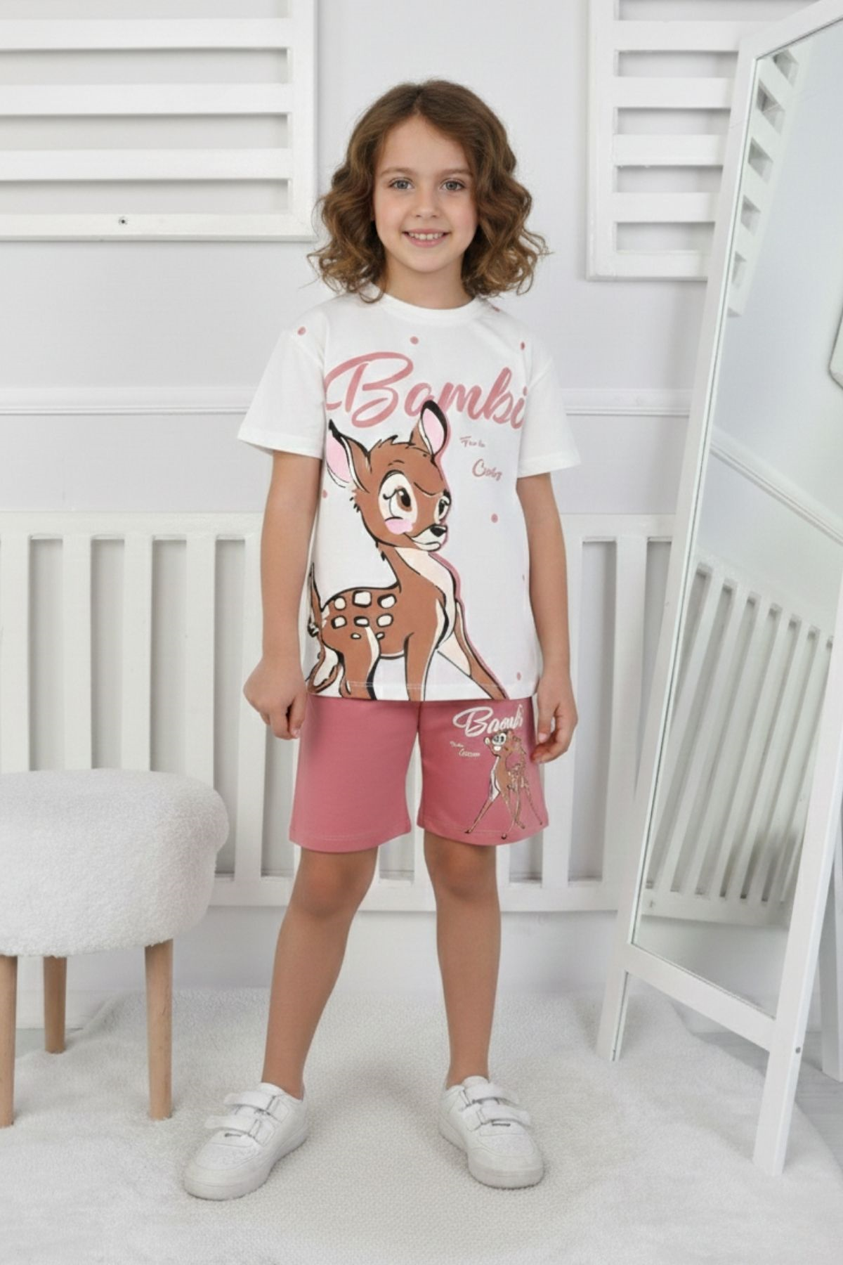 Bambi Baskı Kız Çocuk Takım