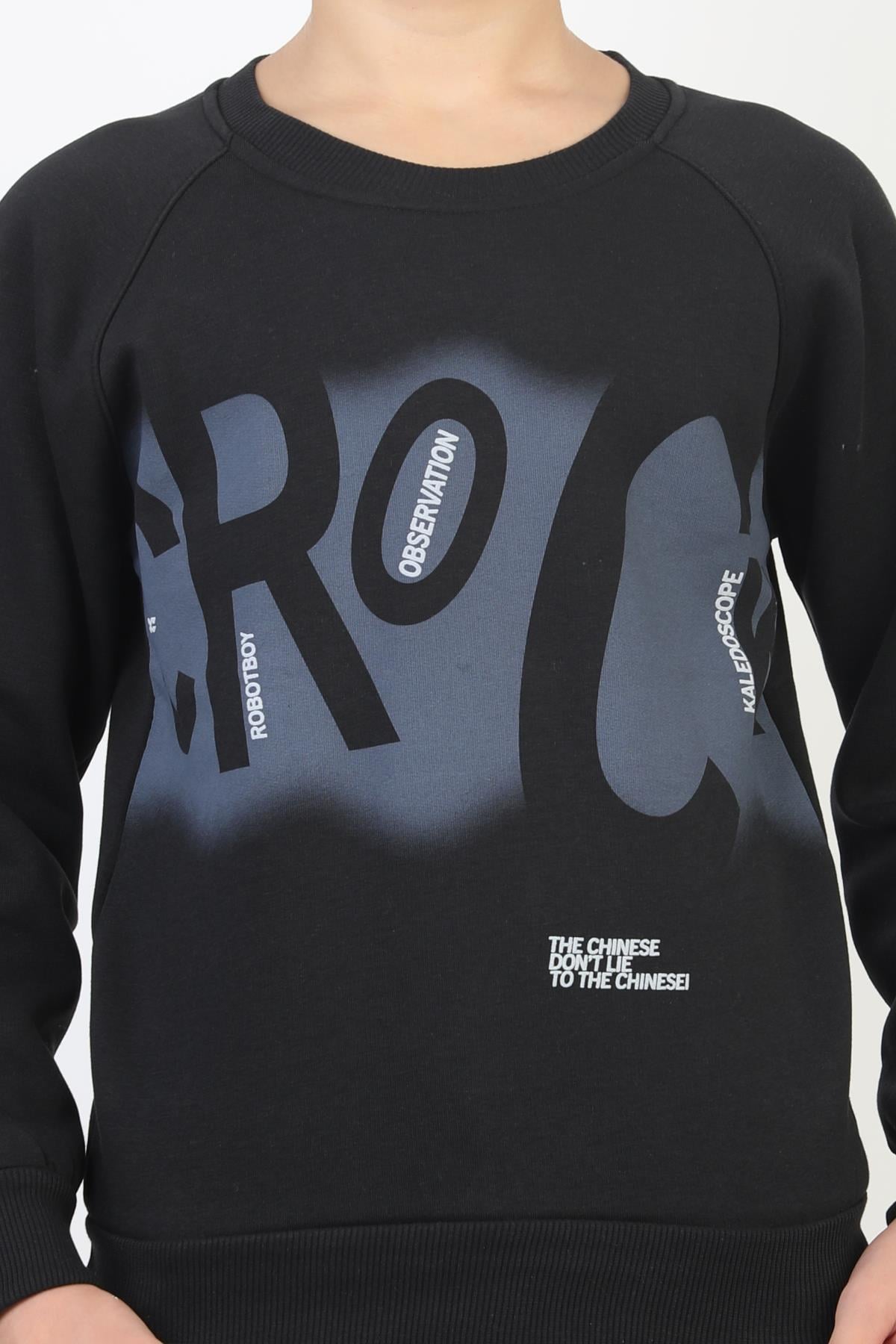 Baskılı Erkek Çocuk Sweatshirt
