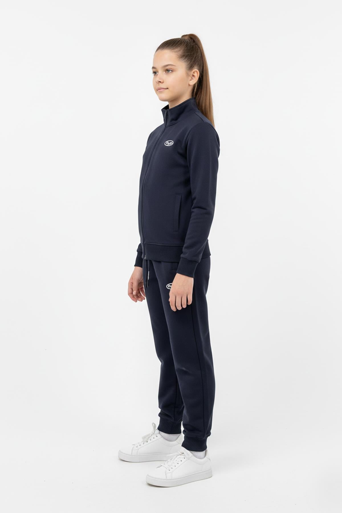 Fermuarlı Cepli Çocuk Unisex Eşofman Takımı