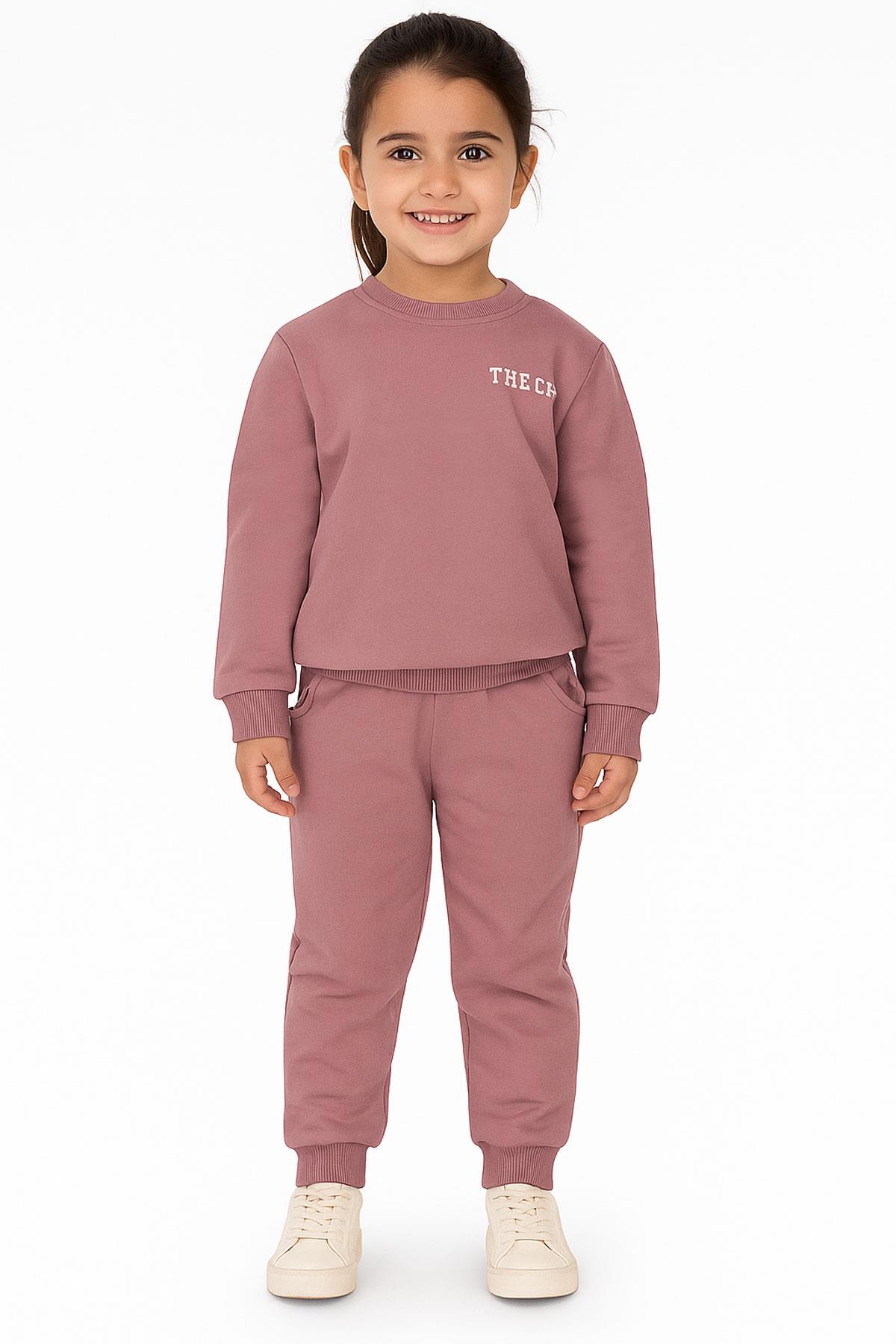 The CITY Baskılı Pamuk 2 İplik Mevsimlik Unisex Çocuk Takım