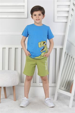Dinozor Baskı Erkek Çocuk Takım