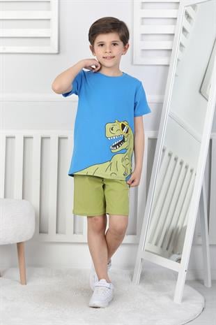 Dinozor Baskı Erkek Çocuk Takım