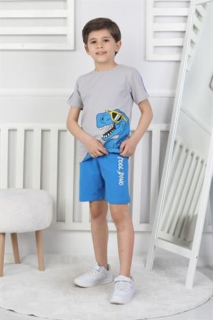 Dinozor Baskı Erkek Çocuk Takım