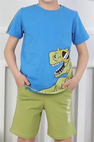 Dinozor Baskı Erkek Çocuk Takım